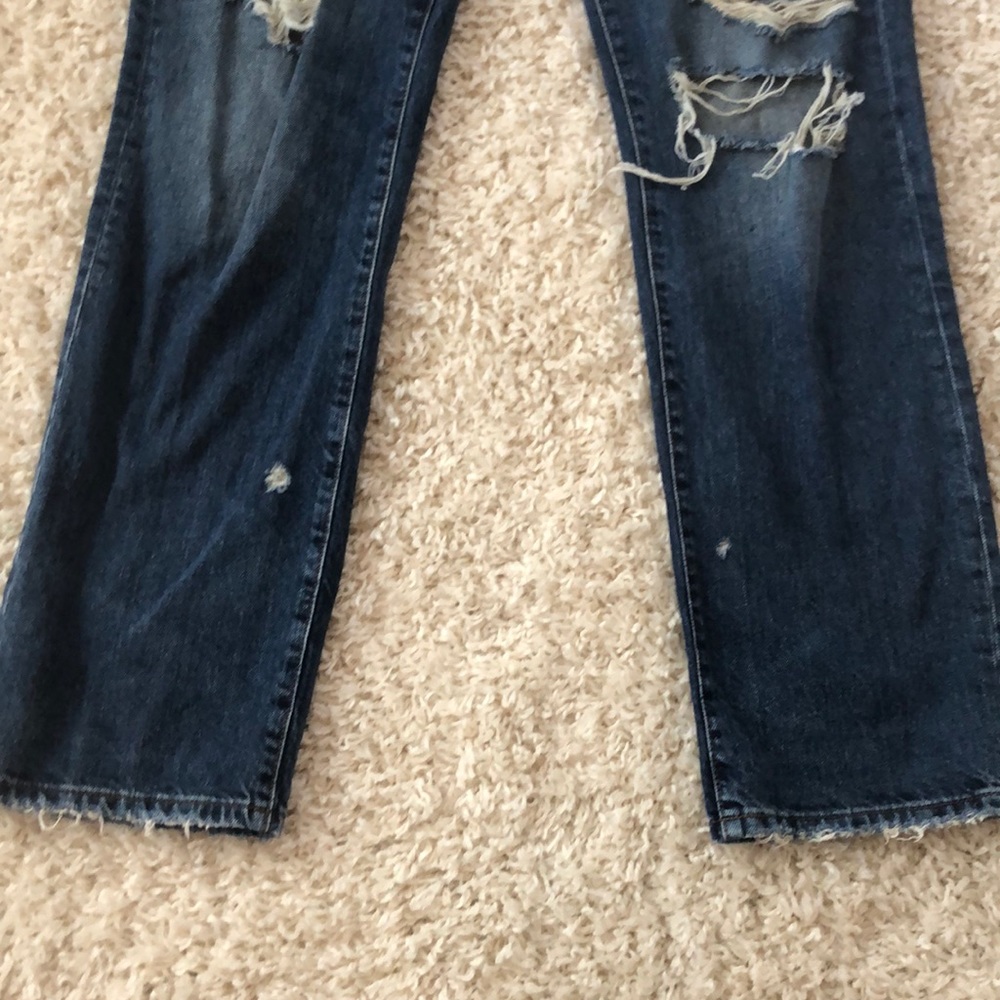 Zara Distressed Straight Jeans - Picture 4 of 5